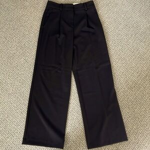 Black Peyton Trouser Pants in Bi-Stretch